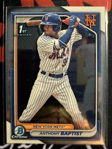 Béisbol cromado Anthony Baptist 2024 Bowman 1er #BCP-141 Rookie Mets COMO NUEVO COMO NUEVO - Imagen 1 de 2