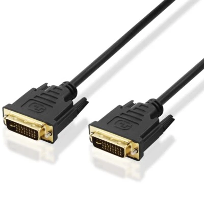 2m DVI-I Kabel 24 + 5 Dual Link Stecker für PC Monitor Computer Laptop FullHD - Bild 1 von 3