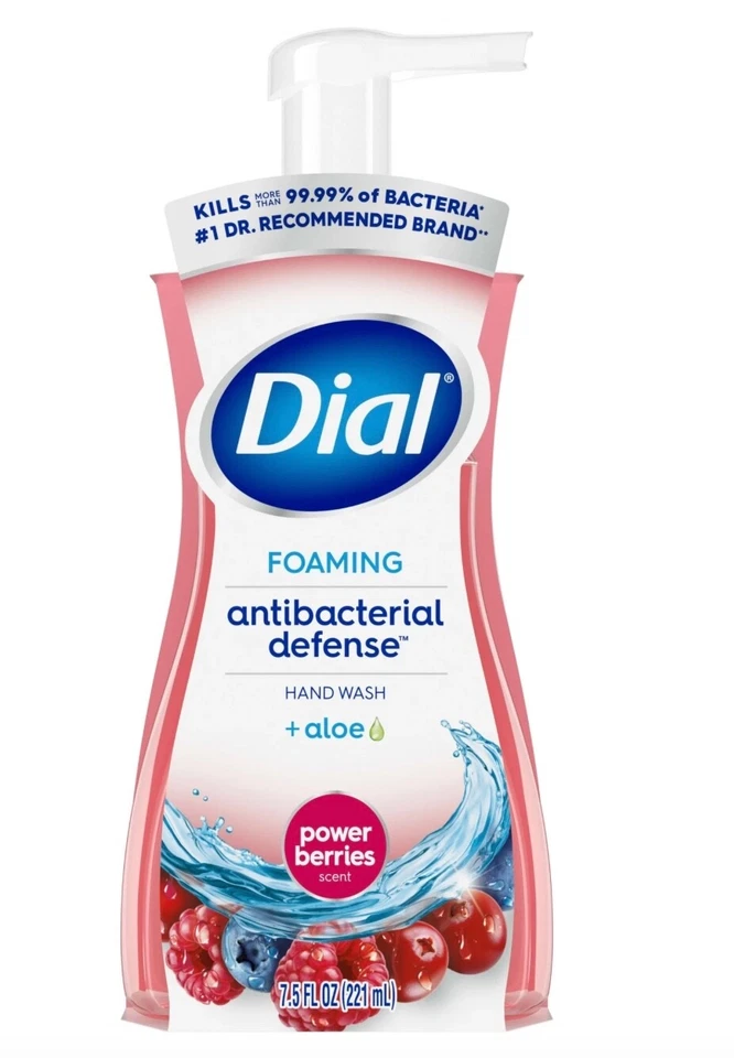 Dial Foaming Antibacterial Defense Hand Wash, 7.5 Fl. Oz. Pump, Power Berries - Image 1 of 1