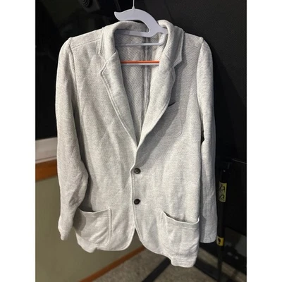 Blazer Faherty Para Hombre Tejido Entrada Gris Grande Alto LT Chaqueta Negocios Informal Deporte Foto 1 de 4