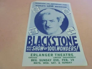 Vintage 1940's Magician Harry Blackstone advertising brochure - Picture 1 of 3