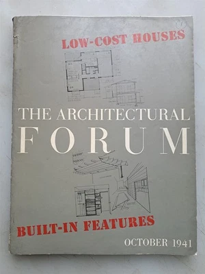 The Architectural Forum Magazine October 1941 Issue - Low-Cost Houses - Image 1 of 4