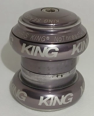 Auriculares sin rosca Chris King 1-1/8" color descontinuado - peltre audaz en muy buena condición Foto 1 de 4