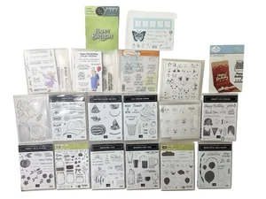 Stampin Up! Lot x19 Assorted Photopolymer Cling Stamp Sets And Some Dies - Picture 1 of 7