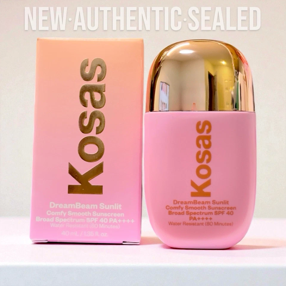 Kosas DreamBeam Sunlit SPF40 PA++++ Sunscreen 40ml Clean Glow NEW/Sealed 03/27 - Image 1 of 4
