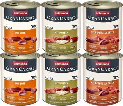 animonda GranCarno Adult Deftige Variation Hundenassfutter 6 x 800 g - Bild 1 von 4