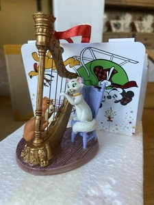 Disney Store Sketchbook Aristocats Xmas Ornament Duchess Thomas Omalley Harp NEW - Picture 1 of 11
