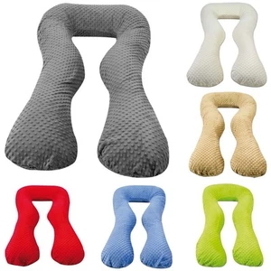 Coussin Minky de maternité, Grossesse/Allaitement, pre/post-natal, forme en U - Imagen 1 de 14