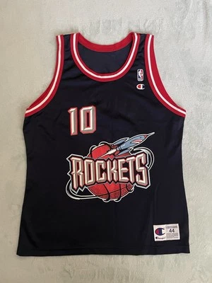 Vintage 90s NBA Houston Rockets Sam Cassell #10 Champion Jersey Size 44 - Image 1 of 4