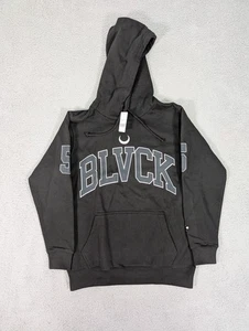 Black Scale Hoodie Mens Small Black BLVCK Hockey Pullover Streetwear Number 5 - Picture 1 of 9