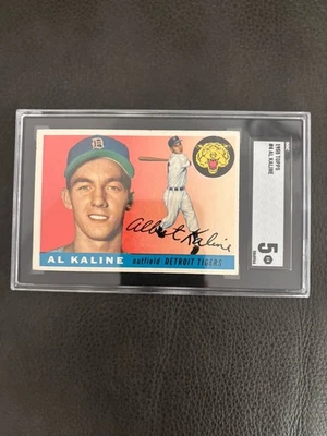 1955 Topps Al Kaline Detroit #4 SGC 5 EX Nice - Image 1 of 3