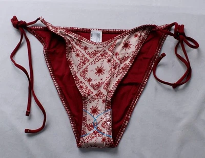 Parte inferior de bikini bandana puntada manta Bina diseño para mujer WR4 borgoña EE. UU.:8 Foto 1 de 3