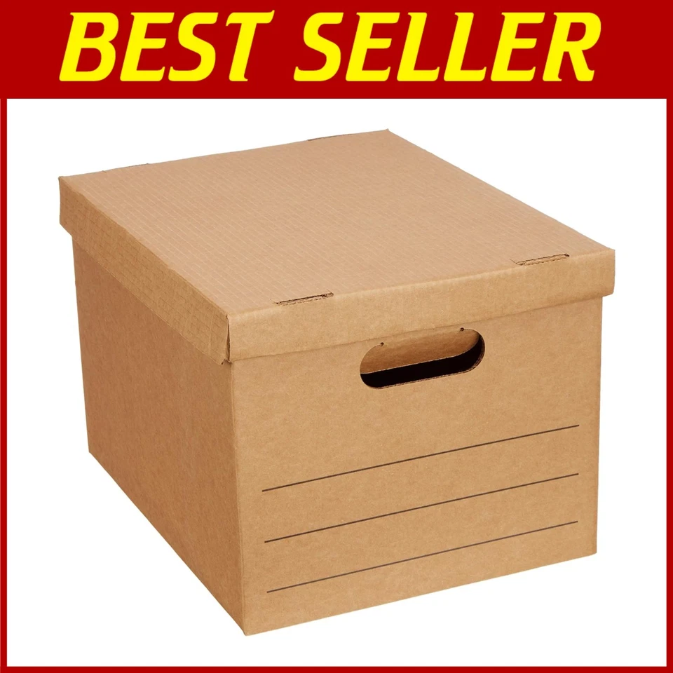 Reinforced Brown Moving Boxes, 15x10x12 in, 20 Pack - Image 1 of 4