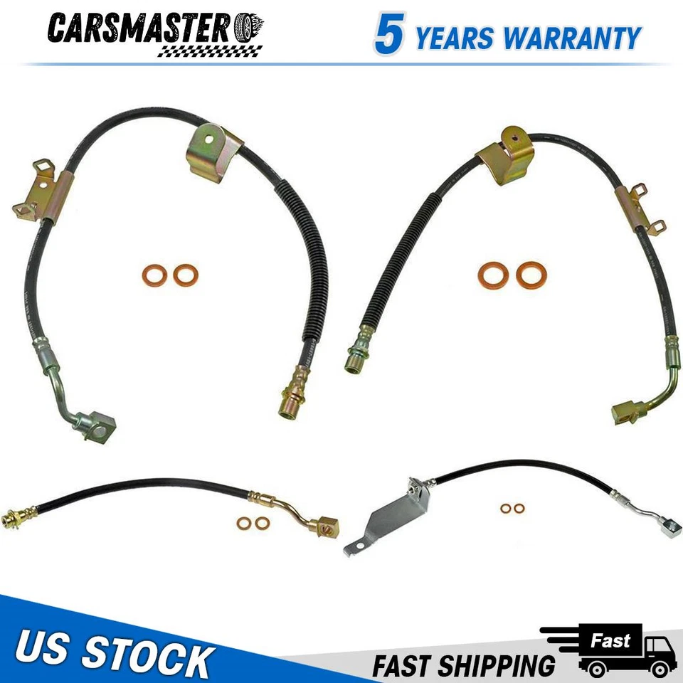 Kit de manguera hidráulica de freno de línea de freno delantero trasero para GMC Sierra 1500 2004 2005 Foto 1 de 1