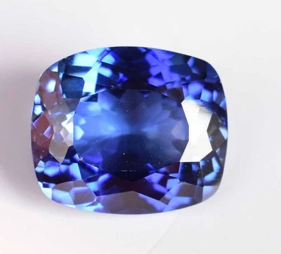 Flawless 7.40 Ct Natural Blue Ceylon Sapphire Certified Cushion Loose Gemstone - image 1 of 4