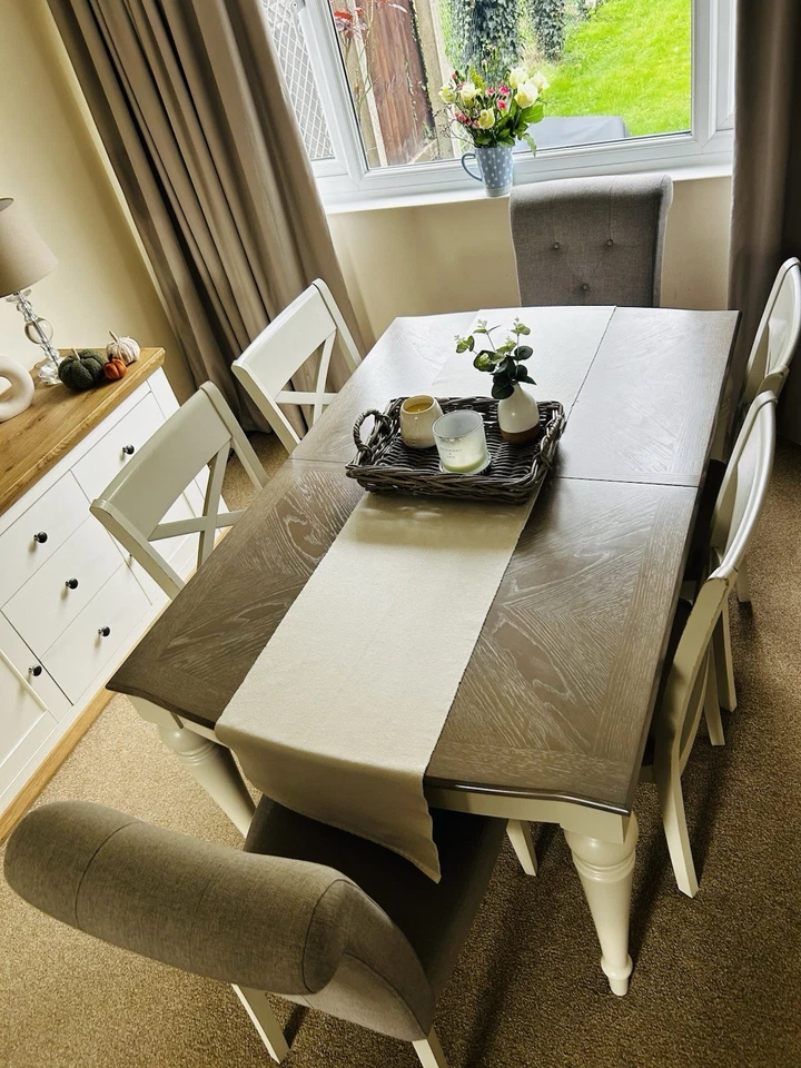 6-8 Seater Dining Table And Chairs - Image 1 of 4
