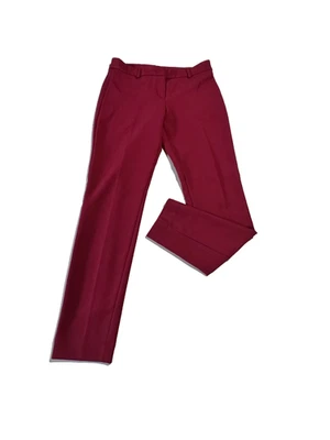 Pantalones Express para mujer talla (6R) bolsillos de imitación, tobillo pierna recta Cabernet-¡USADOS EN EXCELENTE ESTADO! Foto 1 de 4