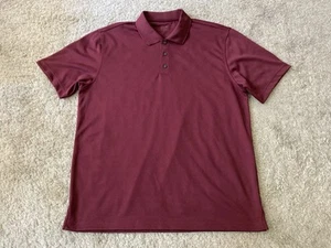 Tasso Elba Burgundy Red Size (L) Large Golf Collared Polo Shirt - Picture 1 of 11