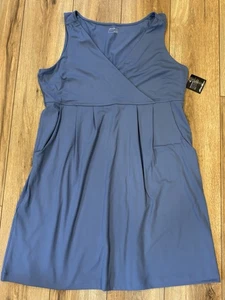 Eddie Bauer Aster Crossover ärmelloses Outdoor sportliches Kleid blau Gr. XL NEU - Bild 1 von 9