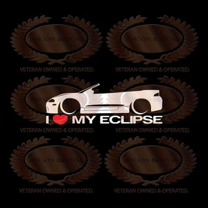I Love My Eclipse Decal Sticker For Mitsubishi Gen 2 Vert Convertible - Bild 1 von 1