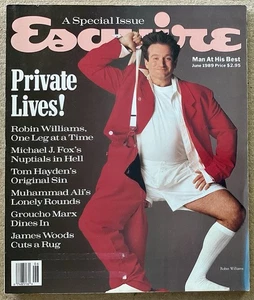Esquire VTG Issue - June 1989 w/ “Private Lives!” Robin Williams • James Woods - Picture 1 of 11
