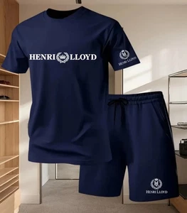 Henri Lloyd Inspired Navy Blue T-Shirt shorts set Brand New Med/Large *Pre order - Picture 1 of 2