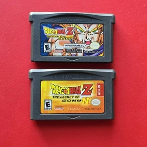 GBA Dragon Ball Z The Legacy of Goku I II 1 2 Game Boy Advance 2 Games Authentic - Picture 1 of 13