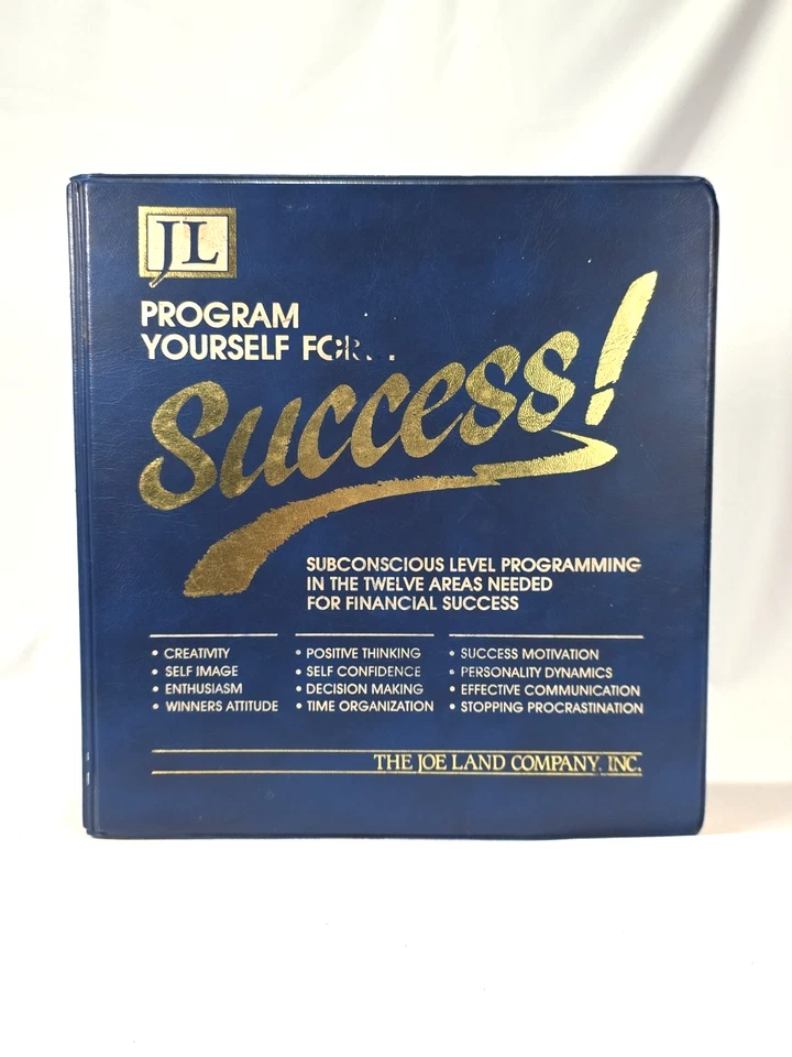 Винтажный набор из 12 кассет Program Yourself For Success The Joe Land Company - Изображение 1 из 4