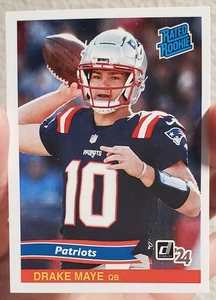 DRAKE MAYE 2024 Panini Instant RC NFL RATED ROOKIE RETRO NEW ENGLAND PATRIOTS - Picture 1 of 2