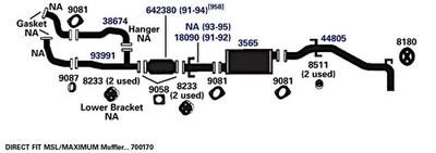 Silenciador de escape para Ford Flex 2009 Foto 1 de 4
