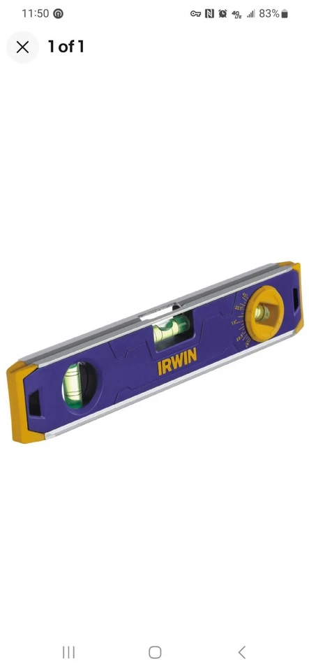 Irwin 9 In. 150 Magnetic Torpedo Level - Image 1 of 1