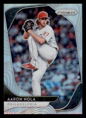 2020 Panini Prizm Prizms Silver #55 Aaron Nola - Image 1 of 2