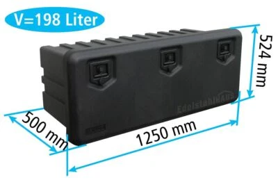 LKW Staukasten 1250x524x500mm Daken Arka Staubox Kunststoff 198 Liter Daken A200 - Bild 1 von 4