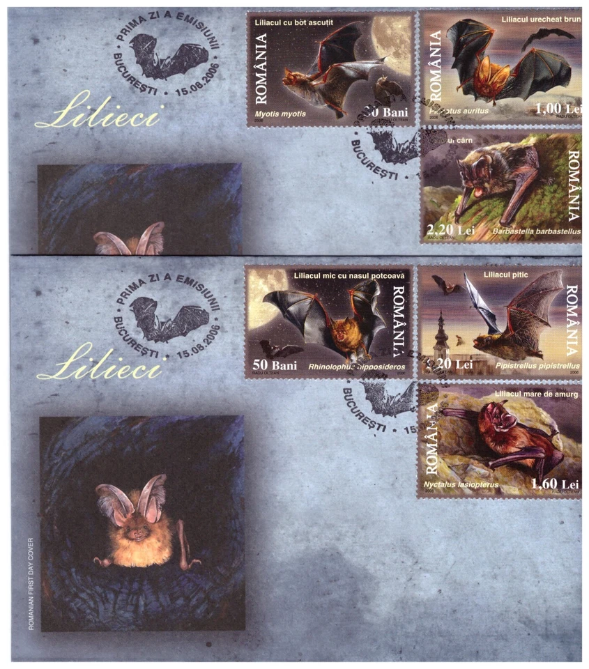 Romania 2006 Bats , nice FDC's - Image 1 of 1