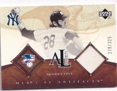 Pantalones Artifacts AL/NL Artifacts #SL Sparky Lyle 2005 279/325 Foto 1 de 2