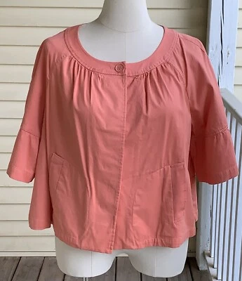 Chaqueta Blazer Talbots Jackie Fit 22W Petite Peach Coral Media Manga 22WP Nueva con Etiquetas Foto 1 de 4