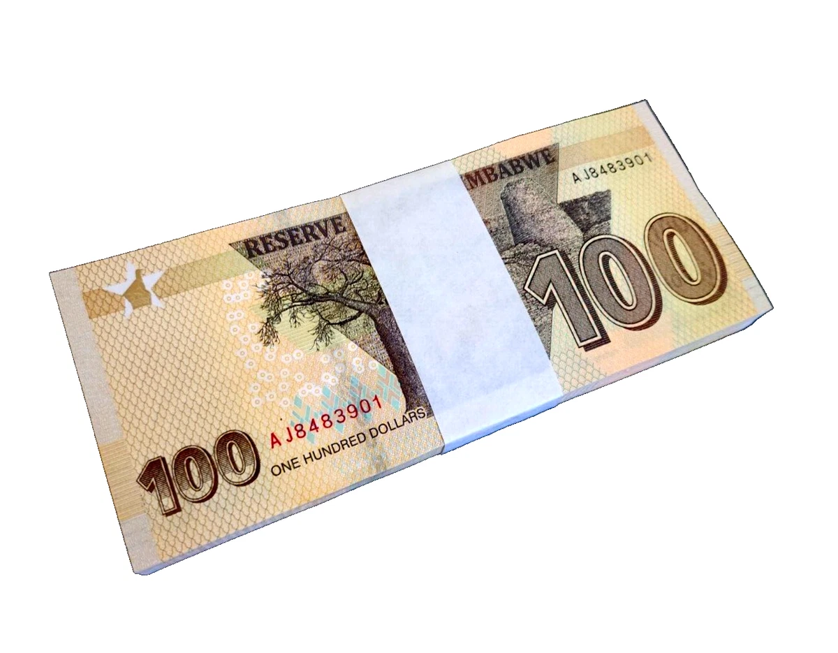 Z$ 100 面额津巴布韦纸币| eBay