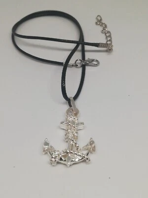 JARA .925 PLATA MACIZA HOMBRE BIKER ANCLA COLGANTE   Foto 1 de 4