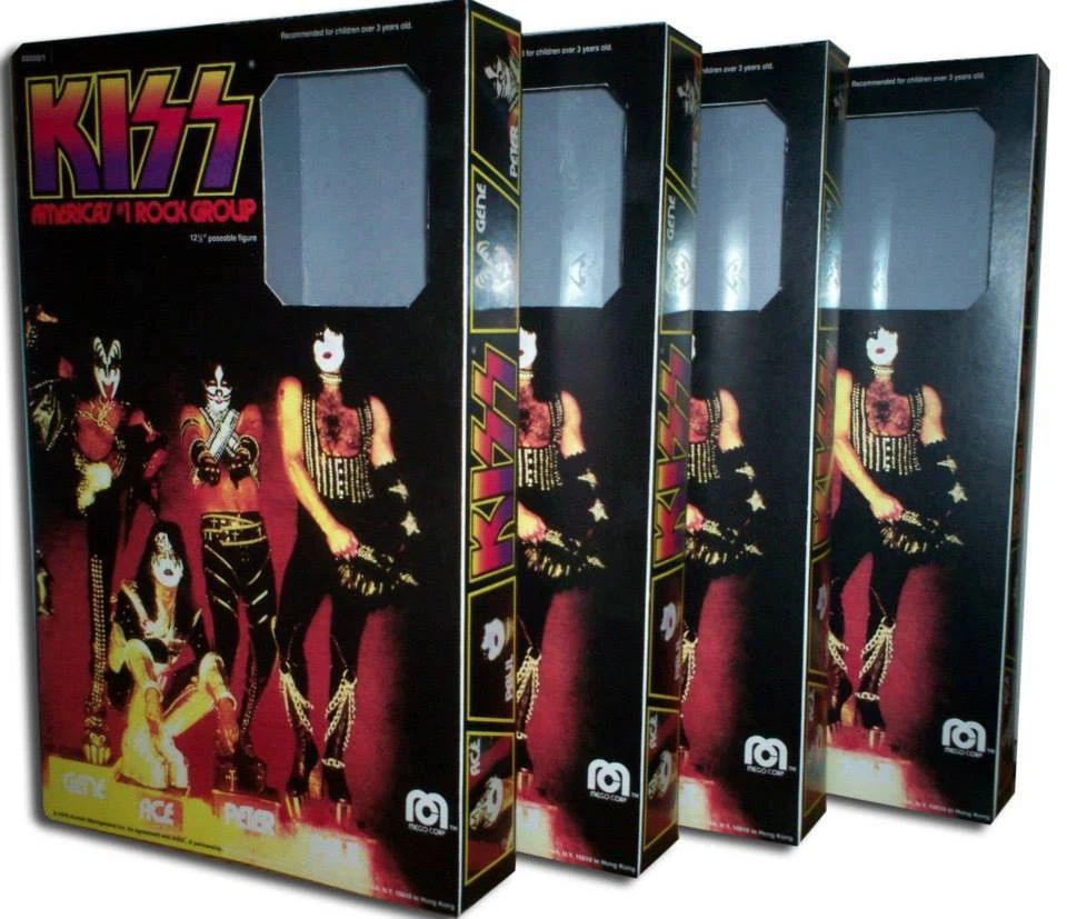 Mego KISS BOXES for 12" Action Figures (Set of 4) (BOXES ONLY!) - Image 1 of 1