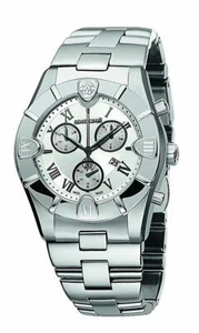 Reloj suizo para hombre Roberto Cavalli R7253616015 tono plata cronógrafo cristal zafiro - Imagen 1 de 1