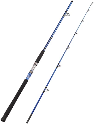 FIBLINK 2-Piece Saltwater Spinning Fishing Rod Offshore Heavy Graphite Portable Travel