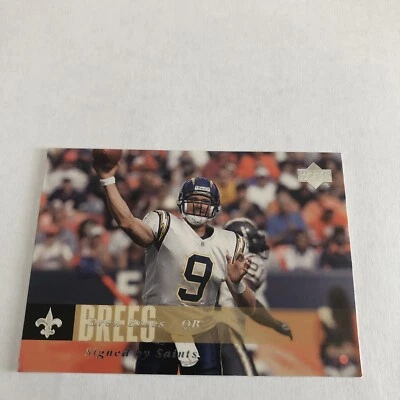 2006 upper deck Drew Brees card 120 - Image 1 of 2