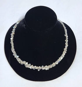 Dazzling Sterling Silver Necklace 19 Inches - Picture 1 of 9