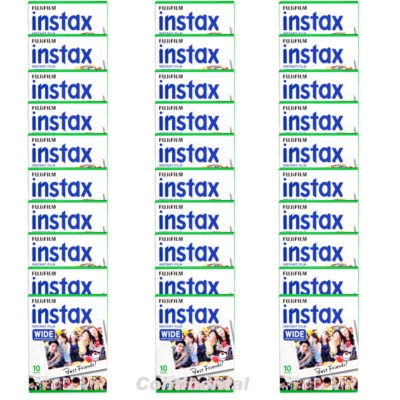 600 Prints Fujifilm Instax WIDE Instant Film for Fuji 200 / 210 / 300 Camera   - Image 1 of 3