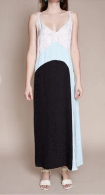 Maxi Vestido Morant de Rachel Comey para Mujer Forrado en Bloques de Color Sin Mangas Talla 00 Foto 1 de 4