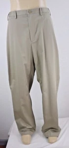 NEW IZOD American Chino Wrinkle Free Men's Flat Front Classic Pant Size 44x34 - Picture 1 of 7