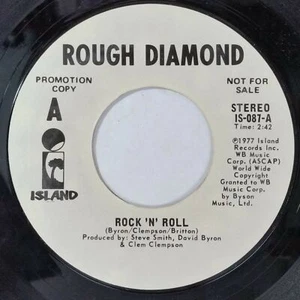 ROUGH DIAMOND Rock 'N' Roll  David Byron Clem Clempson Geoff Britton 45rpm Promo - Picture 1 of 2