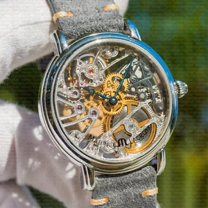 Maurice Lacroix Masterpiece Squelette Skeleton Manual Wind Dress Watch, MP7048 - Picture 1 of 14