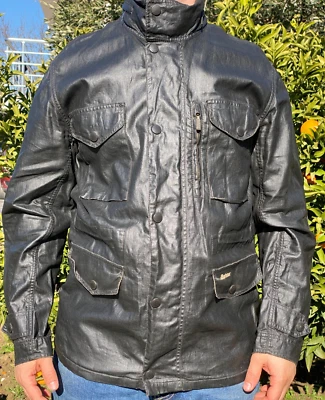 Rare Linen Barbour South Shield Beacon Light Jacket Bomber Weatherproof Size M - Image 1 of 4