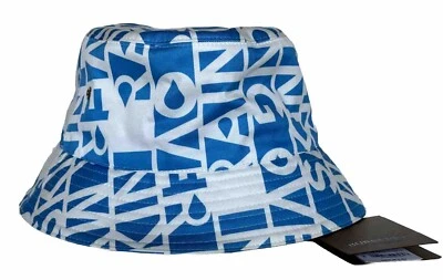 NWT $480 Burberry Raintext Bucket Hat White/Blue M (57 cm) 8055938 Italy - Image 1 of 4